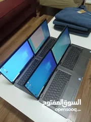  2 لابتوبات ديل مواصفات عالية معالج أي سفن رام 16 جيجا ، CORE I7-8TH 16 GB Ram Dell .