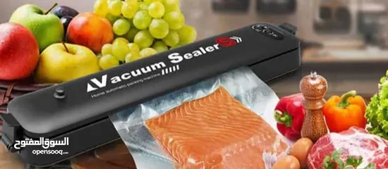  1 آلة تخزين الاطعمة Food Vacuum Sealer - جهاز سحب الهواء و تغليف الطعام جهاز فاكيوم لسحب الهواء