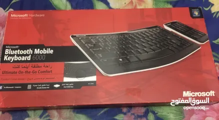  1 ‏Microsoft Bluetooth Mobile Keyboard 6000 With Number Pad لوحة مفاتيح مايكروسوفت بلوتوث جديدة