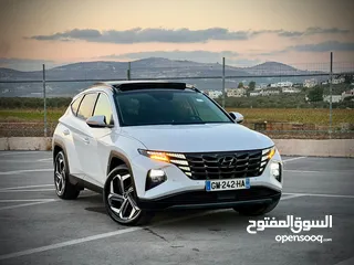  18 هونداي توسان/2022 Plug In فل الفل فتحة سقف بانوراما  4x4 ///271Hp   ( Haybrid) 1600cc
