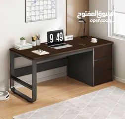  3 مكتب مع جوارير المقاس الكبير 140*50*75 مكتب عملي وواسع لتلبية احتياجاتك