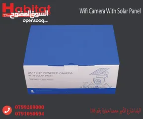  2 كاميرا مراقبة شمسية ذكية ضد الماء مع رؤية ليلية ملونة  Wifi Battery Powered Camera With Solar Panel