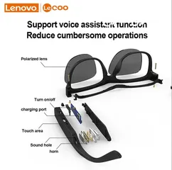  2 نظارة البلوتوث الذكية الاصلية من شركة لينوفو Lenovo Lecoo C8 التر ترد على المكالمات بسعر حصري ومنافس