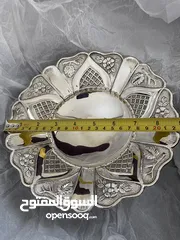  2 Silver plated dish antique finish  ‏طبق أنتيك مطلي فضة