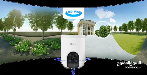  1 كاميرا واي فاي EZVIZ WIFI H8c Pro – رؤية بانورامية بدقة 2K+ وتحكم شامل 360°