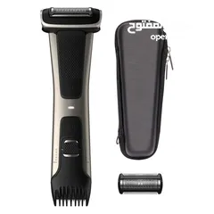  1 ماكنة حلاقة للجسم فيليبس Philips Body groom 7000 مع رأس اضافي وشنته