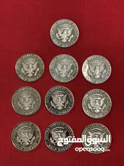  11 عملات معدنية أمريكية 213 قطعة. الاسعار داخل الوصف.