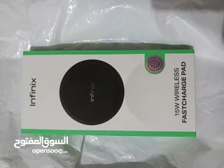  2 شاحن لاسلكي infinix جديد بكرتونته ولا استخدام 15W