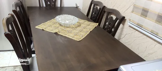  2 طاوله سفره خشب زان