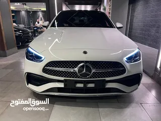  3 ‏Mercedes Benz ‏C200  ‏Model 2023  استيراد  فئة AMG عداد 14 الف كيلو فقط