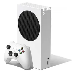  7 جهاز xbox series s اصليه مع يدتين اصليات وحده بلون ابيض واخرى بلون احمر