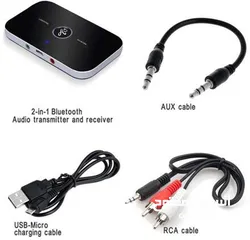  6 Bluetooth 5.0 Transmitter Receiver, 2-in-1 Wireless Audio Adapter