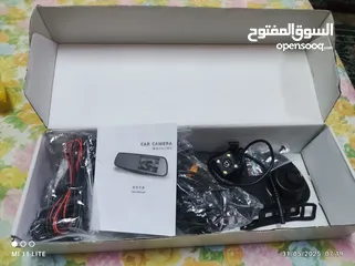  1 مرآة وسطية مع كاميرا أمامية وخلفية للبيع بسعر نهائي 10دنانير.