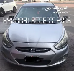  2 Hyundai Accent(1.6) Model  2016  for Sell- Car is in excellent condition - Price 2250 BD