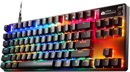  3 SteelSeries Apex Pro TKL Gen 3 HyperMagnetic افضل كيبورد في العالم من ستيل سيريس قابل لتعديل السرعة