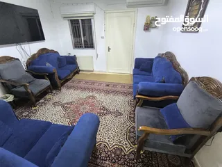  8 كنب خشب زان حفر شبه جديد للبيع