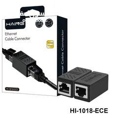  1 HAING HI-1018-ECE Female to Female Ethernet Cable Extender Connector وصلة كيبل انترنت انثى