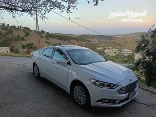  25 فورد فيوجن تيتانيوم 2018 Ford Fusion Titanium white  اعلى مواصفات نظيفه جدا استخدام شخصي ماشيه 96000