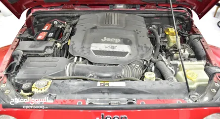  6 Jeep Wrangler Sahara ( 2014 Model ) in Red Color GCC Specs
