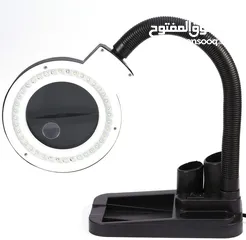  2 تيبل لامب اضاءة مع عدسة مكبرة 5X 10X Magnifying Glass Table lamp, 40 LED Stand Magnifier & Desk Lamp