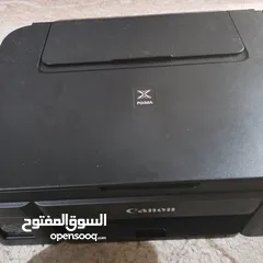  1 طابعة كانون g2411 مستخدمة. كاترج اللون الاسود بي مشكلة تشتغل طبيعي