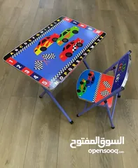  4 مكاتب أطفال الروضة – متعة الدراسة واللعب في مكان واحد تصميم عملي ومريح للأطفال .