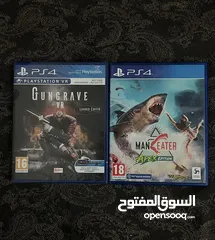  1 Disk ps4 MANEATER_ GUNGRAVE VR