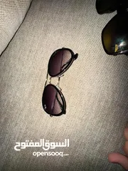  4 نظارات ray ban  شمسية حبتين الحبة