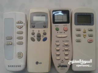  5 ريموتات اصلية للمكيفات والشاشات