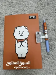  1 دفتر وقلم bt21