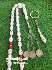  8 عرض خاص على سبح العظم تنزيل  فيروز ومرجان ومسمار للجمال والفخامة مع ميدالية هدية مع المسبحه بسعر12د