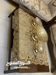  1 طقم طاولات ضيووف شغل نضيف جداً جداً