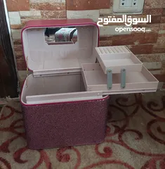  6 شنطة مكياج ومجوهرات فاخره ستراس حجم كبير