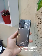  7 لون شفاف Galaxy S21 Ultra 5G معالج Snapdragon  90 معاه قلم فريم جهاز بالصلاة على النبي
