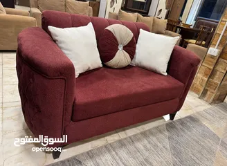 8 طقم كورنر تفصيل خشب لاتيه وقراط إسفنج ضغط عالي سفنج تركي القماش قماش مخمل ووتر بروف