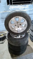  1 طقم 18 اصلي توسان سورينتو سنتافيه موجود في جنين قريه الجديده  بناشر وجنطات العودة