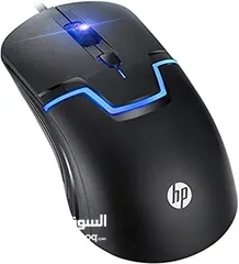  3 ماوس HP M100 للألعاب سلكي مزود بمستشعر بصري ودقة DPI قابلة للتعديل، تعمل الأزرار حتى 5 مليون ضغطة