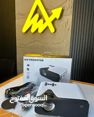  1 بروجيكتر عرض /داتا شو متنقل بدقة 1080p دقة ووضوح فل اندروريد نظام متكامل بدون حاجة للاجهزة وصوت محيط