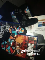  3 للبيع أو البدل: PS4 Slim بحالة ممتاز أقر الوصف