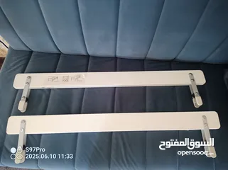  2 حواجز خشبية أمان لسرير اطفال