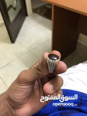  2 خاتم عقيق كبدي صياغه بحرينيه ثقيله