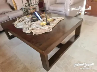  1 طاولات 3 قطع خشب بلوط بني غامق .. امريكي ..تم شرائها من اثاث اشلي ..