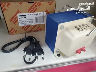  2 محول كهرباء من 110فولت الى 220 فولت لجميع الاجهزة الامريكية