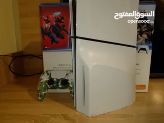  9 قابل للتفاوض شيء بسيط PlayStation 5 Slim بحاله الوكاله استخدام 5اشهر