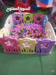  1 حواجز طابات بلاستيك مقوى.