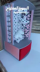  2 تخت بيبي  خشب ثقيل مع لحاف