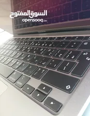  10 MacBook Air 2020 M1 Space Gray 8GB Ram 256GB SSD لابتوب ابل لون رمادي مكفول