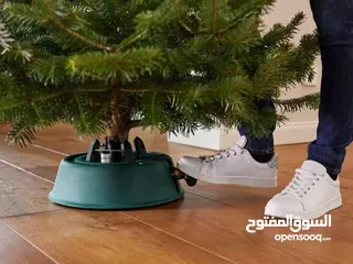  3 استاند شجرة عيد الميلاد مزوّد بحبل مع رافعة قدم
