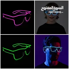  3 للبيع اقنعه مضيئه للبيع نظارات مضيئه للبيع قناع الكتروني Neon  للبيع أقنعة مضيئة للبيع نظارات مضيئة