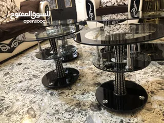  6 سيت طبلة وسطية كبيرة و 3 طبلات صغيره زجاج متين